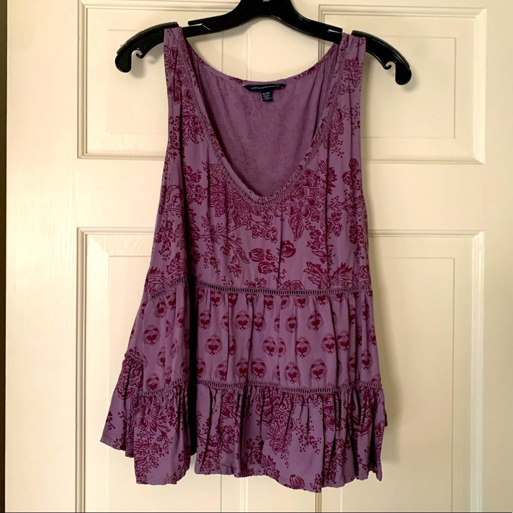 American Eagle Printed Summer Tank 💜❤️